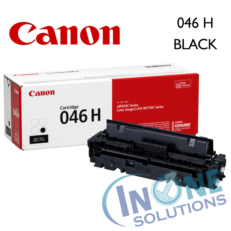 Genuine Canon Toner Cartridge - 046H BLACK - In One Solutions