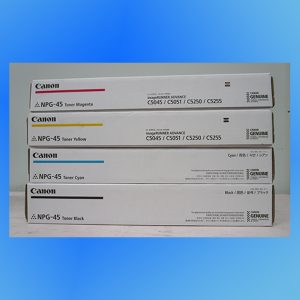 NPG-45 Canon Toner Cartridge Set All colours C,M,Y,K Genuine (TG45)