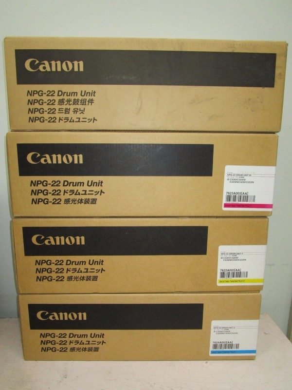 NPG-22 Canon Drum Unit Set All Colours C,M,Y,K Genuine