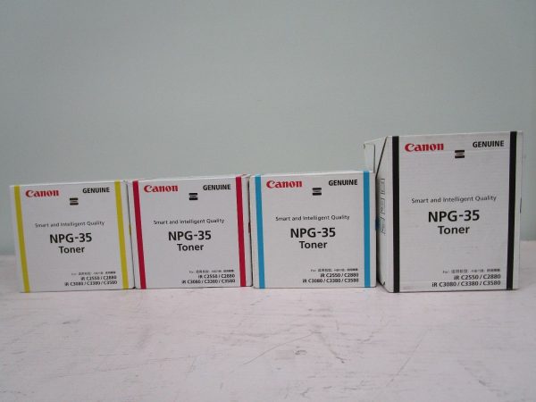 Canon NPG-35 Genuine Toner Cartridge Full Set (C, M, Y, K)