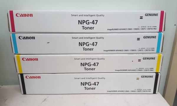 NPG-47 Canon Toner Cartridge Set All colours C,M,Y,K Genuine (TG47)