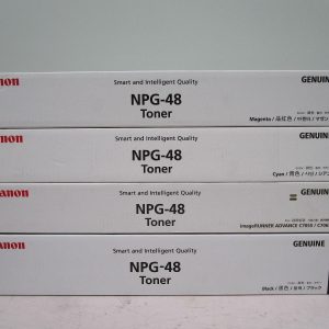 NPG-48 Canon Toner Cartridge Set All Colours C,M,Y,K Genuine (TG48)